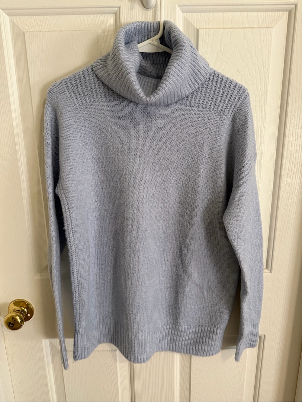 Forever 21 Light Blue Turtleneck Sweater - Women